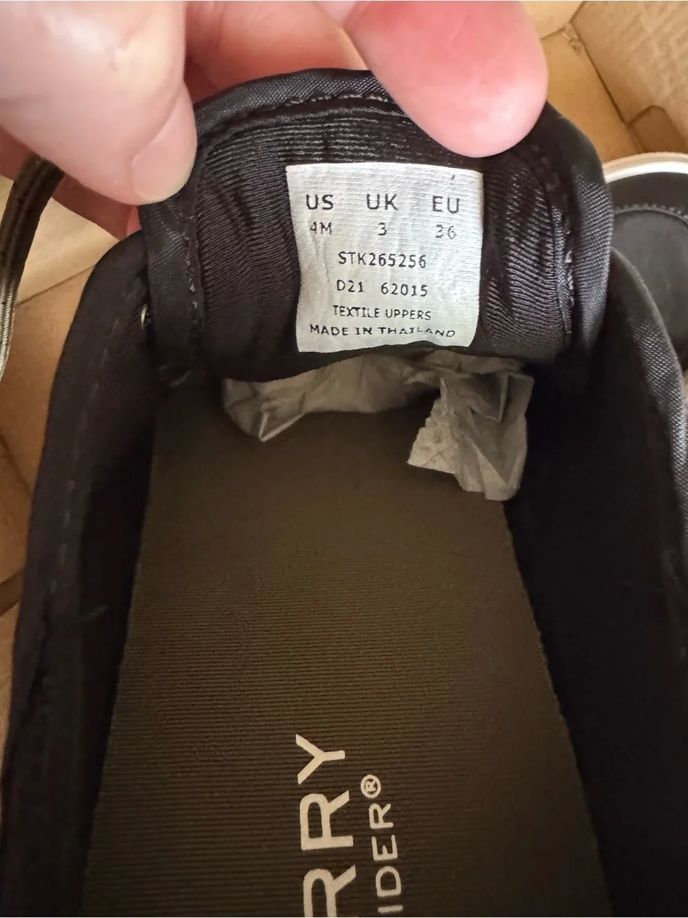 Sperry Boy’s Two-Tone Black and Gray Canvas Boat Shoe